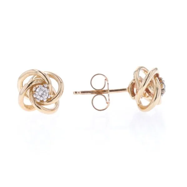 10KT Yellow Gold 0.08ctw Diamond Stud Earrings Harmony Jewellers Grimsby, ON