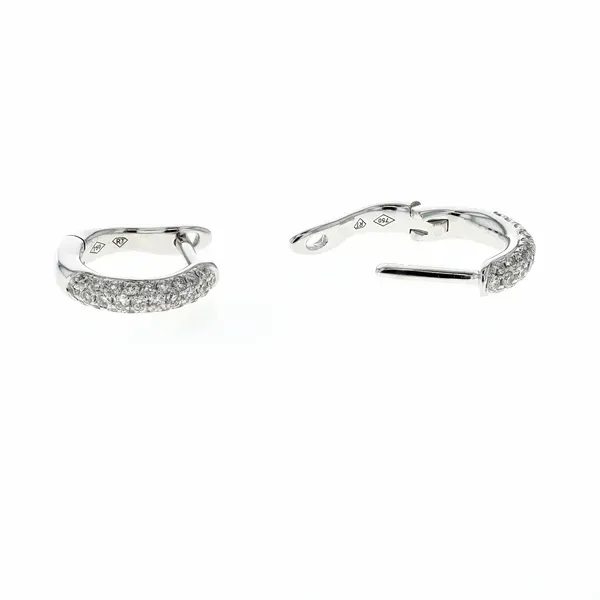 18KT White Gold 0.25ctw Diamond Hoop Earrings Harmony Jewellers Grimsby, ON