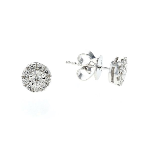 14KT White Gold 0.32ctw Diamond Stud Earrings Harmony Jewellers Grimsby, ON
