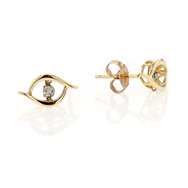 10KT Yellow Gold 0.02ctw Diamond Stud Earrings Harmony Jewellers Grimsby, ON