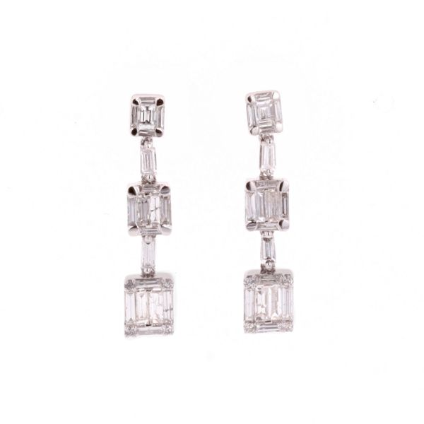 14KT White Gold 1.17ct Diamond Estate Earrings Harmony Jewellers Grimsby, ON