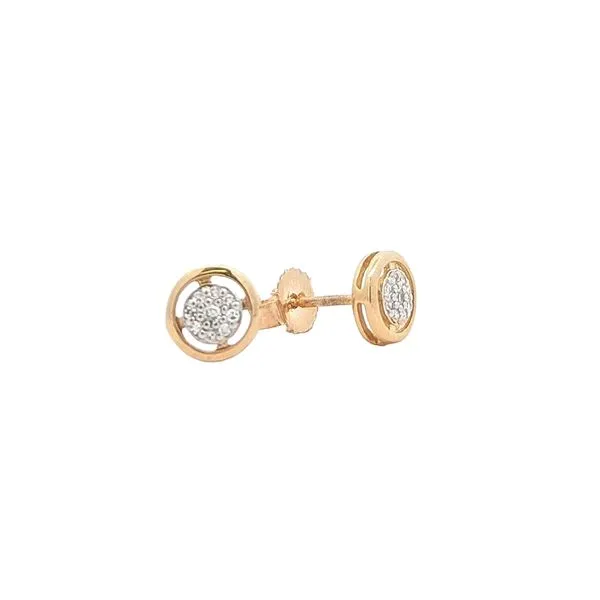 10KT Yellow Gold 0.05ctw Diamond Cluster Stud Earrings Harmony Jewellers Grimsby, ON