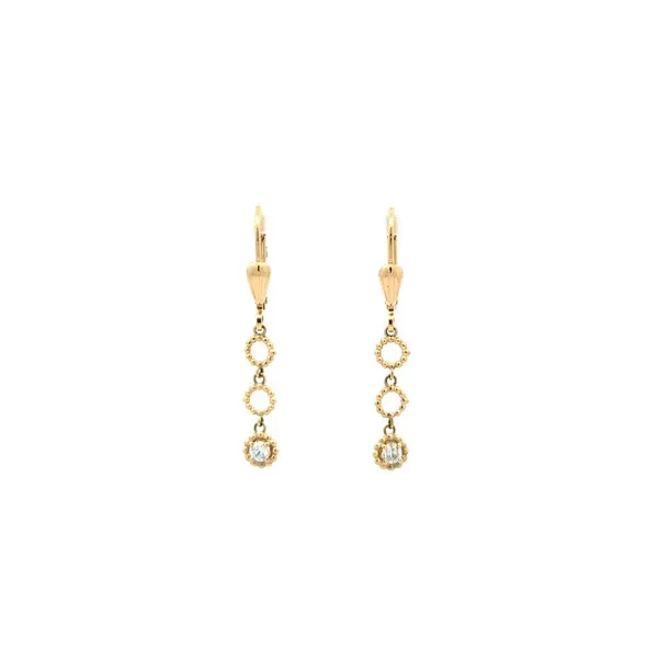 14KT Yellow Gold 0.15ctw Diamond Drop Earrings Harmony Jewellers Grimsby, ON