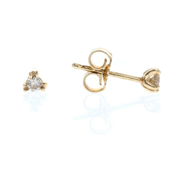 14KT Yellow Gold Diamond Stud Earrings Harmony Jewellers Grimsby, ON