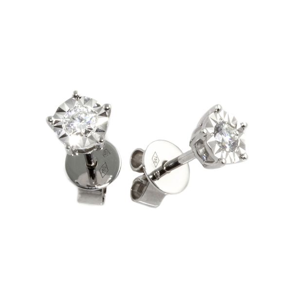 14KT White Gold 0.95ctw Round Diamond Stud Earrings Harmony Jewellers Grimsby, ON
