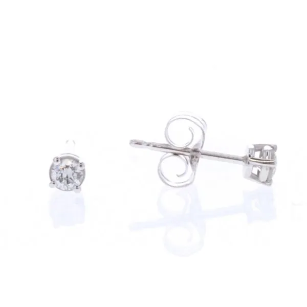 14KT White Gold 0.14ctw Diamond Estate Stud Earrings Harmony Jewellers Grimsby, ON