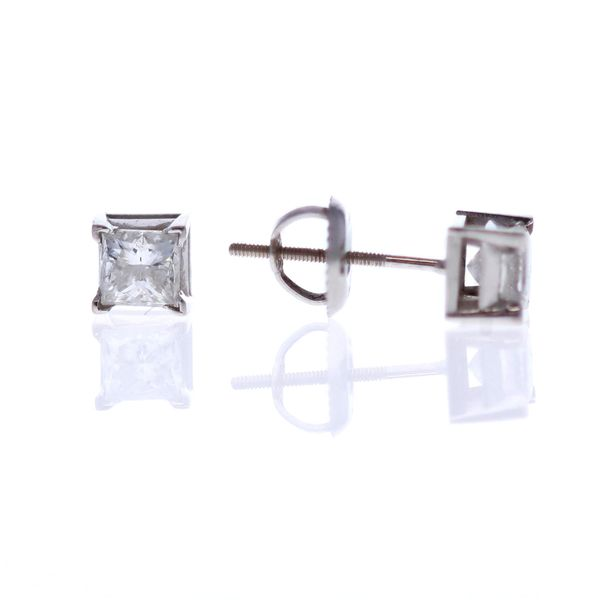 14-18KT White Gold 1.00ctw Diamond Estate Stud Earrings Harmony Jewellers Grimsby, ON
