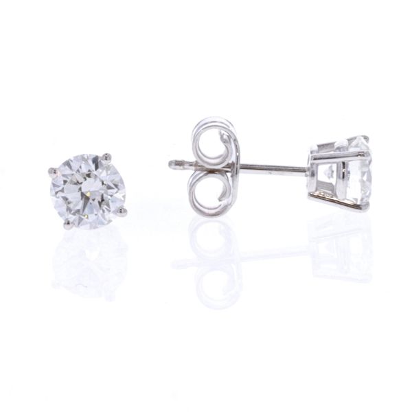 14KT White Gold 1.01ctw Diamond Stud Earrings Harmony Jewellers Grimsby, ON