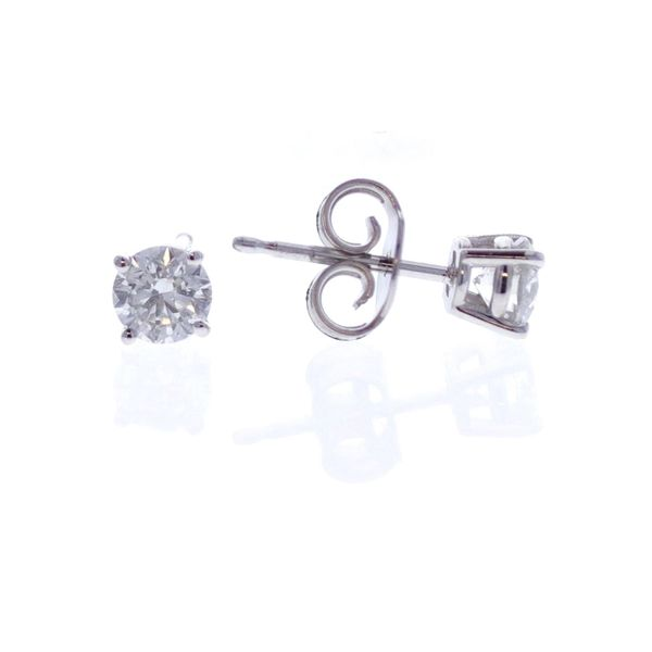 14KT White Gold 0.62ctw Diamond Stud Earrings Harmony Jewellers Grimsby, ON