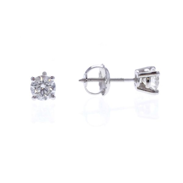 14KT White Gold 0.62ctw Diamond Stud Earrings Harmony Jewellers Grimsby, ON