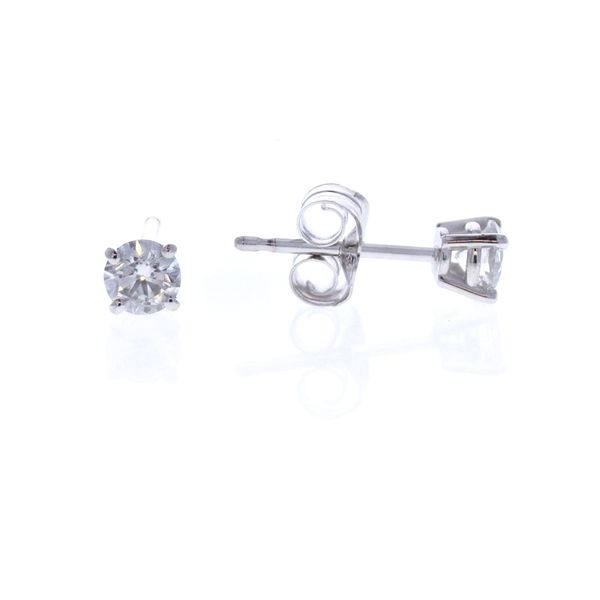 14KT White Gold 0.32ctw Diamond Stud Earrings Harmony Jewellers Grimsby, ON