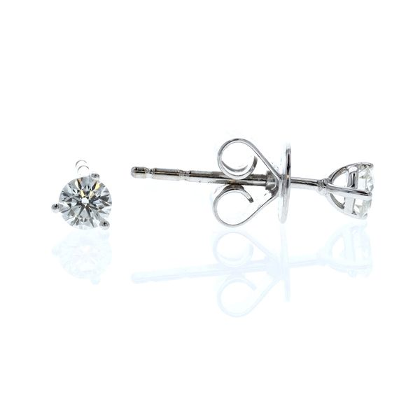 18KT White Gold 0.31ctw Diamond Estate Stud Earrings Harmony Jewellers Grimsby, ON