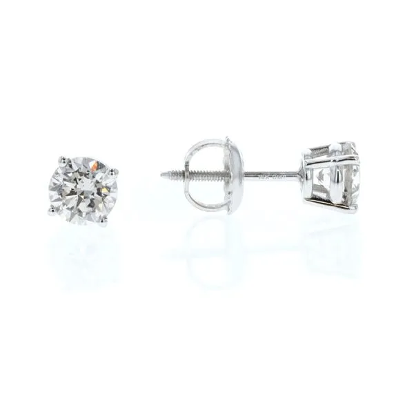 14KT White Gold 0.30ctw Diamond Estate Stud Earrings Harmony Jewellers Grimsby, ON