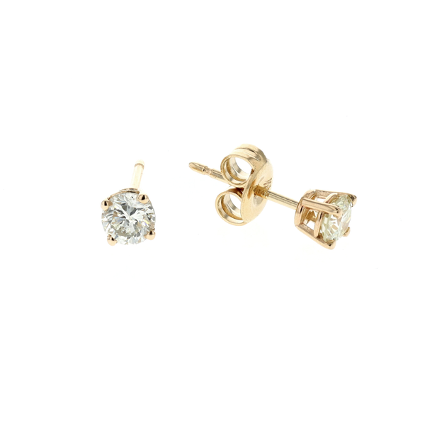 14KT Yellow Gold 0.50ctw Diamond Estate Stud Earrings Harmony Jewellers Grimsby, ON