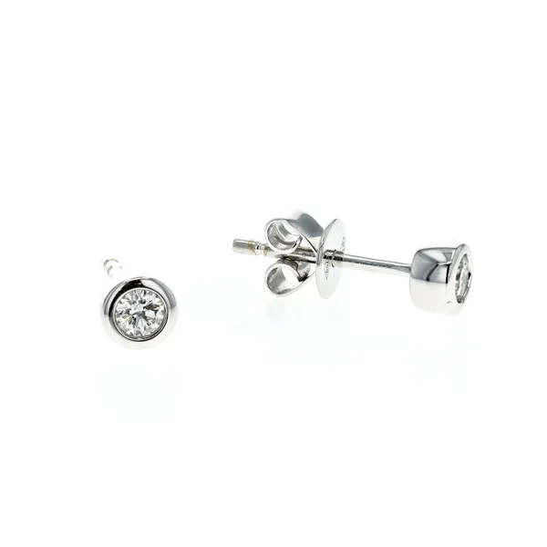 18KT White Gold 0.15ctw Diamond Stud Earrings Harmony Jewellers Grimsby, ON