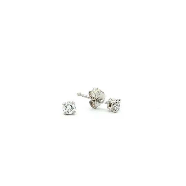 14KT White Gold 0.16ctw Lab Grown Diamond Stud Earrings Harmony Jewellers Grimsby, ON