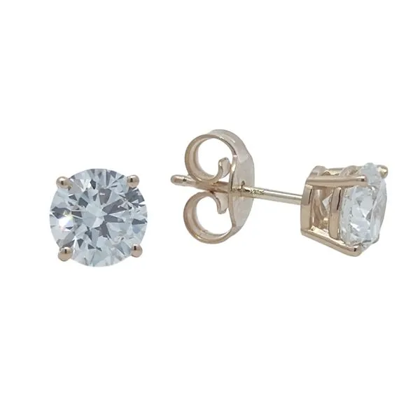 14KT Yellow Gold 1.57ctw Lab Grown Diamond Stud Earrings Harmony Jewellers Grimsby, ON