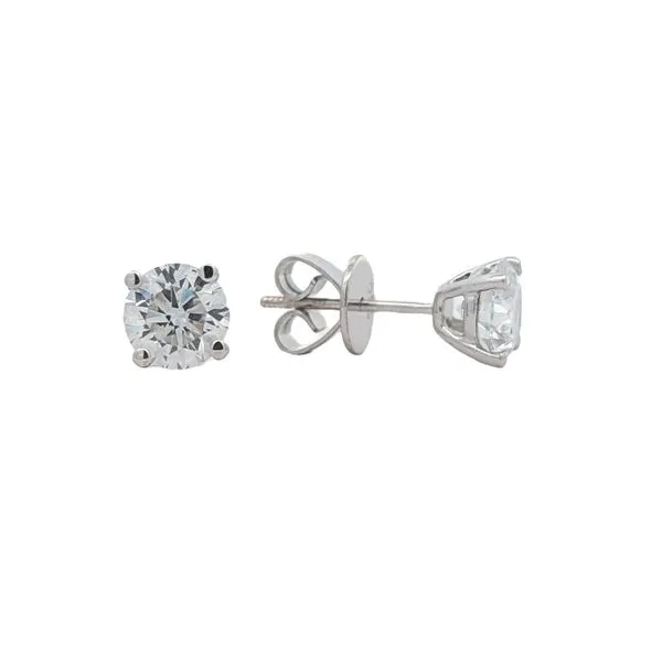 18KT White Gold 2.11ctw Lab Grown Diamond Stud Earrings Harmony Jewellers Grimsby, ON