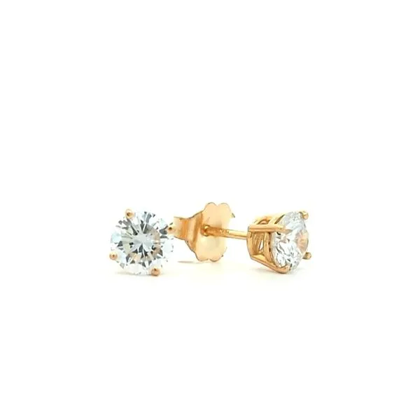 14KT Yellow Gold 1.01ctw Lab Grown Diamond Stud Earrings Harmony Jewellers Grimsby, ON