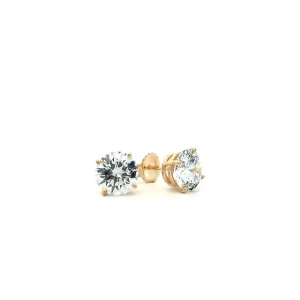 14KT Yellow Gold 4.15ctw Lab Grown Diamond Stud Earrings Harmony Jewellers Grimsby, ON