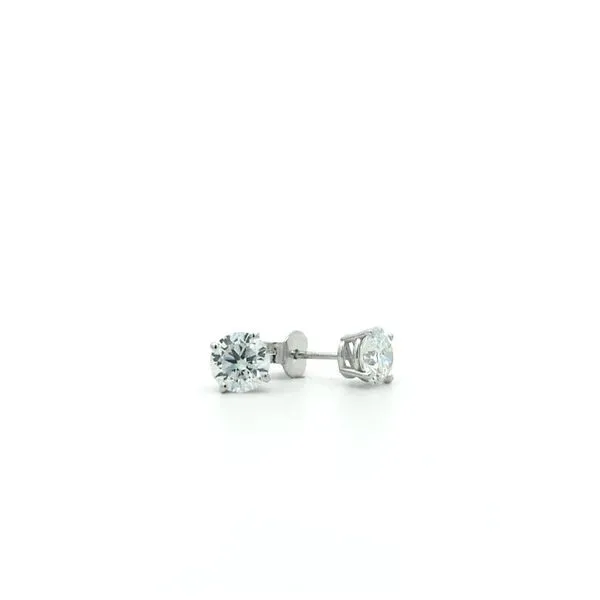 14KT White Gold 0.61ctw Lab Grown Diamond Estate Stud Earrings Harmony Jewellers Grimsby, ON
