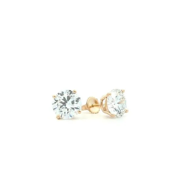 14KT Yellow Gold 6.27ctw Lab Grown Diamond Stud Earrings Harmony Jewellers Grimsby, ON