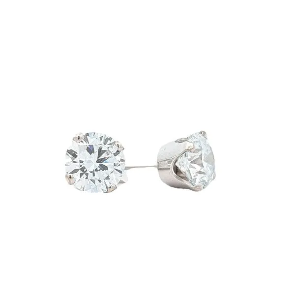 14KT White Gold 3.50ctw Lab Grown Diamond Stud Earrings Harmony Jewellers Grimsby, ON