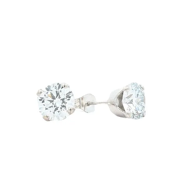 14KT White Gold 3.24ctw Lab Grown Diamond Stud Earrings Harmony Jewellers Grimsby, ON