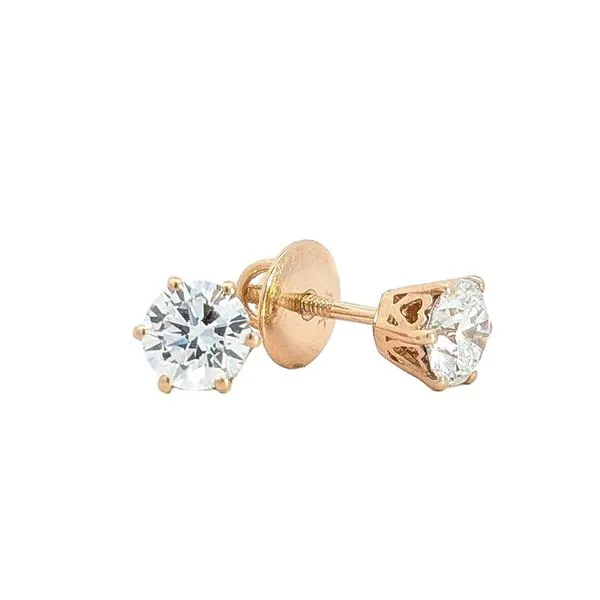 18KT Yellow Gold 2.10ctw Lab Grown Diamond Stud Earrings Harmony Jewellers Grimsby, ON