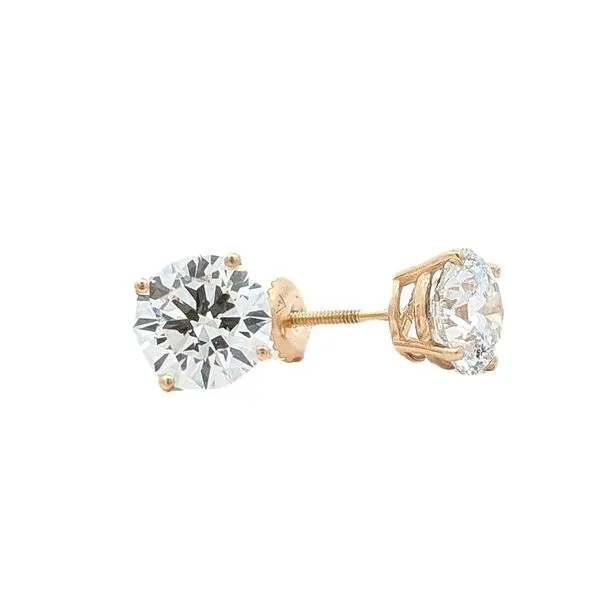 14KT Yellow Gold 4.80ctw Lab Grown Diamond Stud Earrings Harmony Jewellers Grimsby, ON