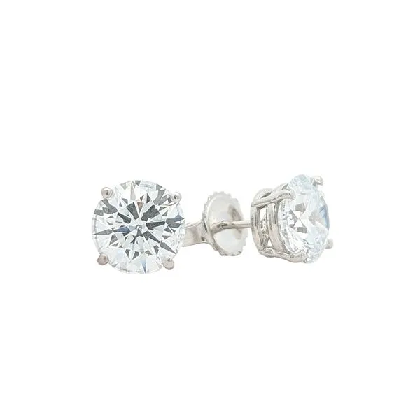Platinum 4.02ctw Lab Grown Diamond Stud Earrings Harmony Jewellers Grimsby, ON