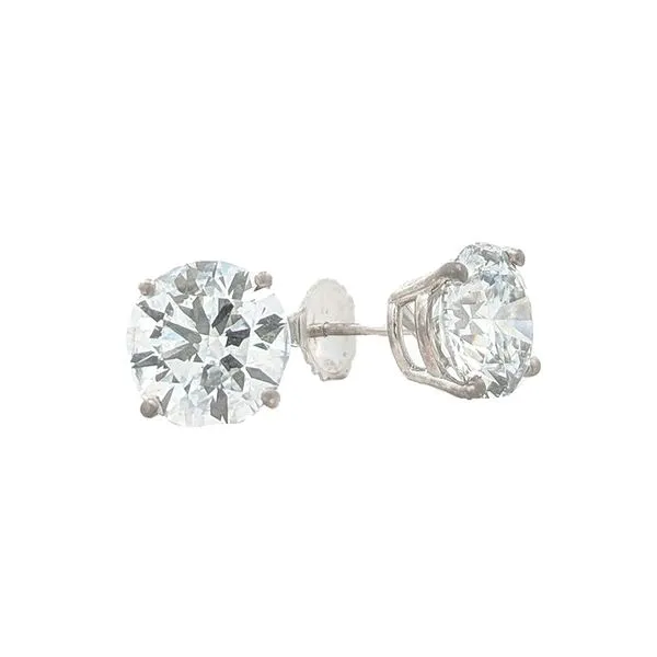 Platinum 6.02ctw Lab Grown Diamond Stud Earrings Harmony Jewellers Grimsby, ON