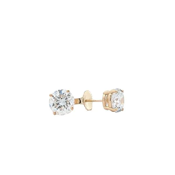 14KT Yellow Gold 3.02ctw Lab Grown Diamond Stud Earrings Harmony Jewellers Grimsby, ON