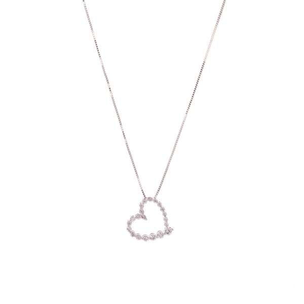 10KT White Gold Diamond Heart Pendant Harmony Jewellers Grimsby, ON