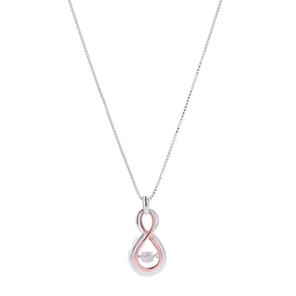 10KT Rose Gold and Sterling Silver 0.18ctw Diamond Pendant Harmony Jewellers Grimsby, ON