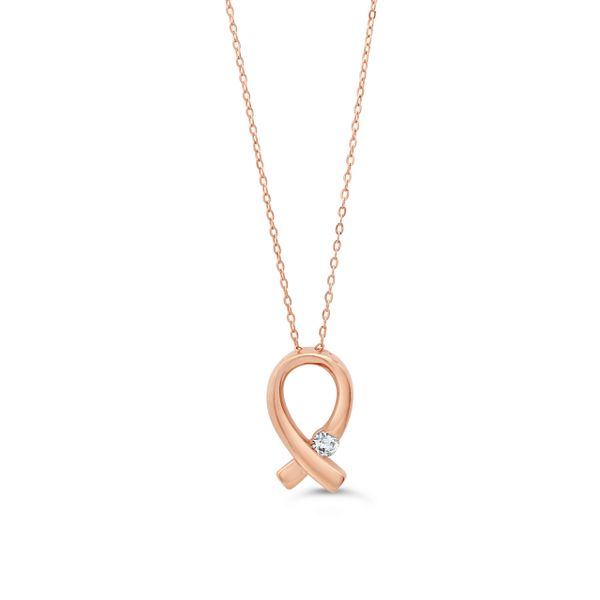 10KT Rose Gold 0.035ctw Diamond Necklace Harmony Jewellers Grimsby, ON