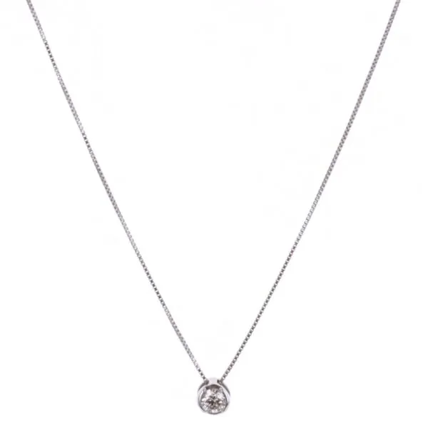 10KT White Gold 0.10ctw Canadian Diamond Necklace Harmony Jewellers Grimsby, ON