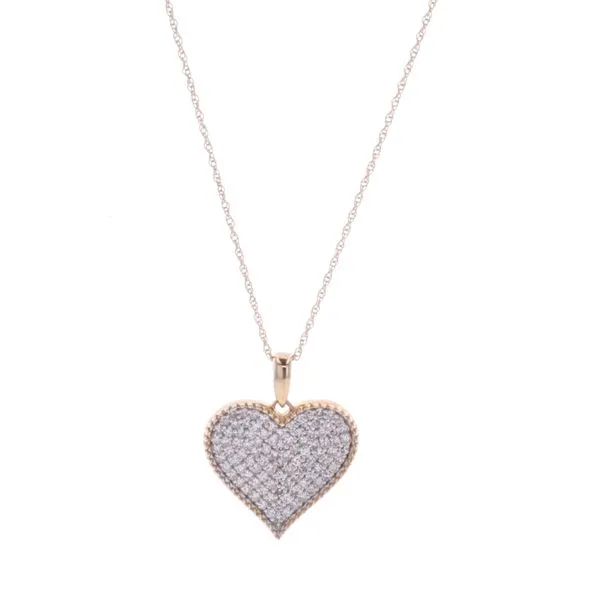 10KT Yellow Gold 0.50ctw Diamond Heart 18