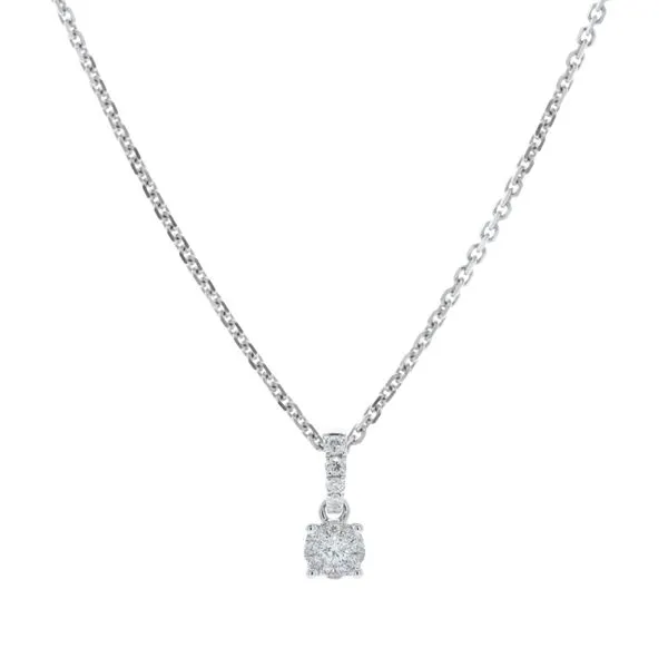 18KT White Gold 0.17ctw Diamond 18