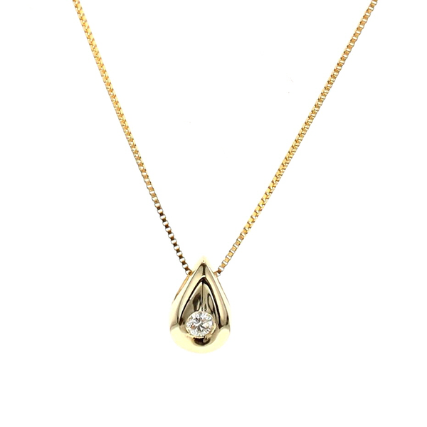 10KT Yellow Gold 0.03ctw Diamond Necklace Harmony Jewellers Grimsby, ON