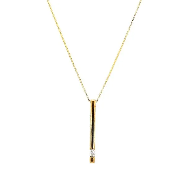 10KT Yellow Gold 0.008ctw Diamond Necklace Harmony Jewellers Grimsby, ON