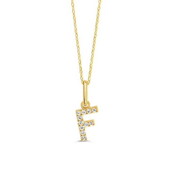 10KT Yellow Gold 0.04ctw Diamond Initial 