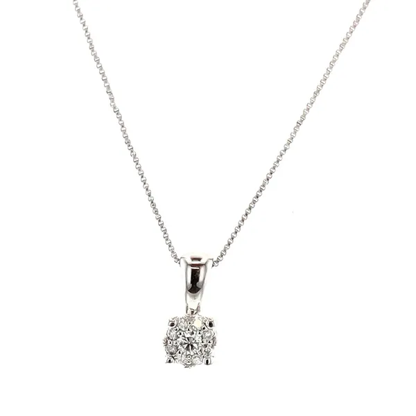 10KT White Gold 0.065ctw Diamond Necklace Harmony Jewellers Grimsby, ON