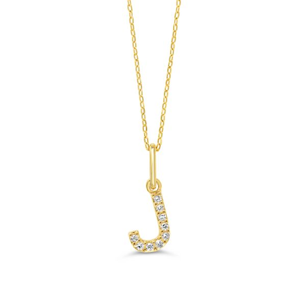 10KT Yellow Gold 0.03ctw Diamond Initial 