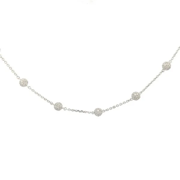 10KT White Gold 3.87ctw Diamond Bead 17