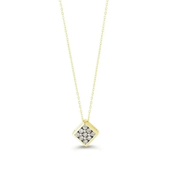 10KT Yellow Gold 0.13ctw Diamond Icicles Illusion Necklace Harmony Jewellers Grimsby, ON