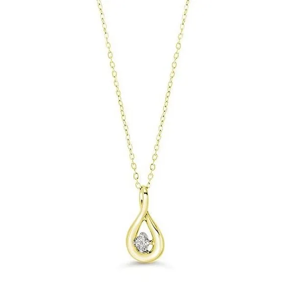 10KT Yellow Gold 0.05ctw Diamond Icicles Figure 8 Necklace Harmony Jewellers Grimsby, ON