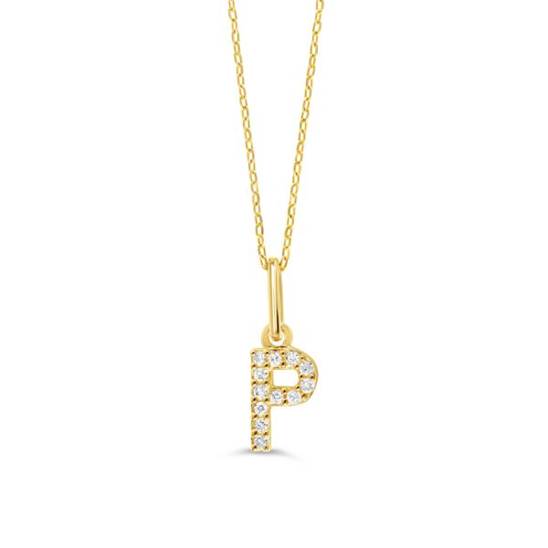 10KT Yellow Gold 0.04ctw Diamond Initial 