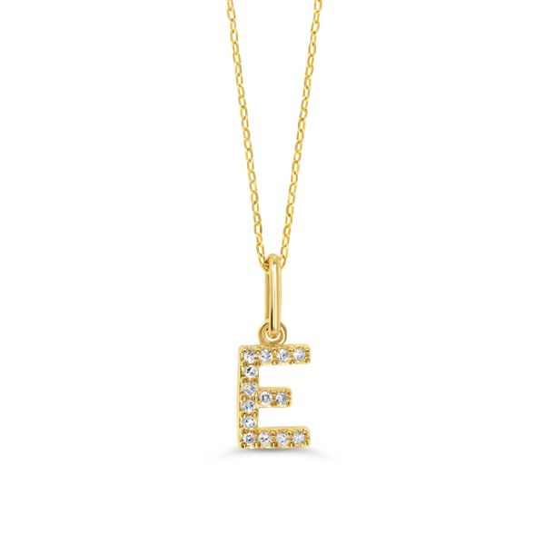 10KT Yellow Gold 0.05ctw Diamond Initial 