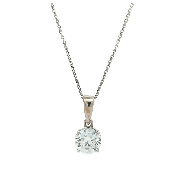 14KT White Gold 0.94ctw Lab Grown Diamond Pendant Harmony Jewellers Grimsby, ON